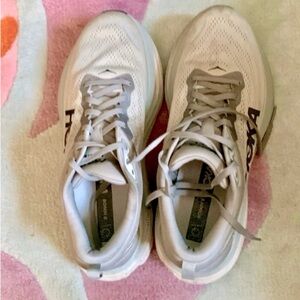 Hoka running sneakers Men's 9.5D Bondi 8 lots of miles left. Comfy, supportive.